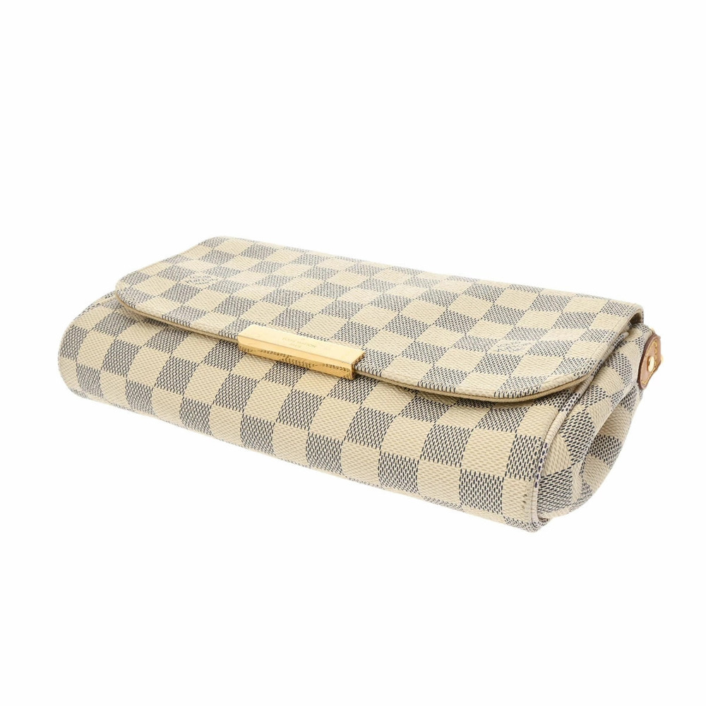 LOUIS VUITTON Damier Azur White Favorite White Canvas Shoulder Bag - Picture 4 of 11